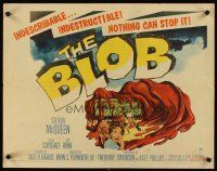 4t022 BLOB w/COA 1/2sh '58 art of the indescribable & indestructible monster, nothing can stop it!