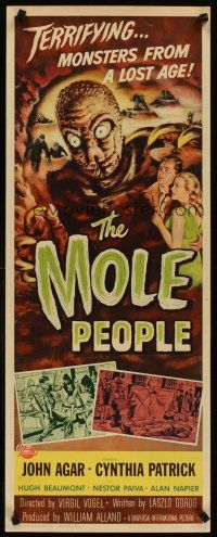 4t120 MOLE PEOPLE insert '56 from a lost age, horror crawls from the depths of the Earth!