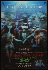 4t175 NIGHTMARE BEFORE CHRISTMAS lenticular 1sh R06 Tim Burton, Disney, Halloween horror!