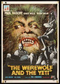 4t224 NIGHT OF THE HOWLING BEAST EngSpanish '75 Paul Naschy, artwork of monster and sexy girls!