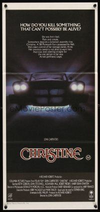 4w944 CHRISTINE Aust daybill '83 written by Stephen King, directed by John Carpenter!