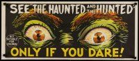 4w950 DEMENTIA 13 teaser Aust daybill '63 Coppola, The Haunted & the Hunted, horror stone litho!