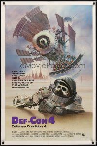 4w564 DEF-CON 4 int'l 1sh '84 really cool Rudy Obrero post-apocalyptic sci-fi artwork!