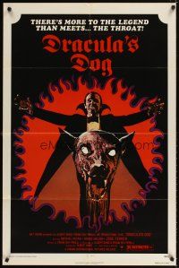 4w575 DRACULA'S DOG 1sh '78 Albert Band, wild artwork of the Count and his vampire canine!