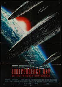 4w892 INDEPENDENCE DAY style B German '96 great image of enormous alien ships over Earth!