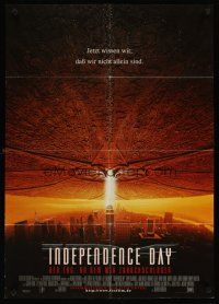 4w893 INDEPENDENCE DAY style C German '96 great image of alien ship over New York City!