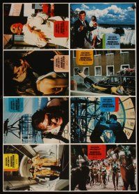 4w915 MOONRAKER German LC poster '79 different images of Roger Moore as James Bond!