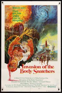 4w639 INVASION OF THE BODY SNATCHERS style C int'l 1sh '78 Kaufman classic remake, creepy art!