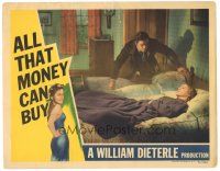 4w115 ALL THAT MONEY CAN BUY LC '41 James Craig leans over Anne Shirley in bed, Dieterle classic!