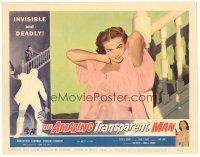 4w116 AMAZING TRANSPARENT MAN LC #6 '59 Edgar Ulmer, close up of sexy Marguerite Chapman!