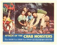 4w123 ATTACK OF THE CRAB MONSTERS LC '57 Russell Johnson, Pamela Duncan & others help fallen man!