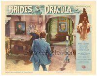 4w138 BRIDES OF DRACULA LC #3 '60 vampire David Peel attacks Peter Cushing as Van Helsing!