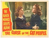 4w155 CURSE OF THE CAT PEOPLE LC '44 Val Lewton/Robert Wise classic, the black menace creeps again