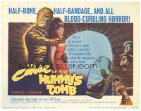 4w086 CURSE OF THE MUMMY'S TOMB TC '64 half-bone, half-bandage, all blood-curdling horror, cool!