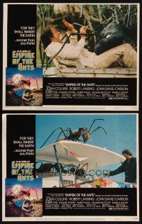 4w477 EMPIRE OF THE ANTS 2 LCs '77 H.G. Wells, both great close up wacky monster attacking!