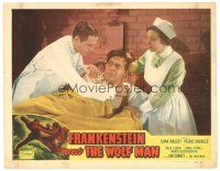 4w192 FRANKENSTEIN MEETS THE WOLF MAN LC #3 R49 Lon Chaney Jr. restrained by Patric Knowles & Lloyd!