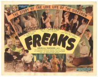 4w088 FREAKS TC R49 Tod Browning classic, great different images of sideshow cast!