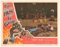 4w194 FROM HELL IT CAME LC '57 jungle natives perform voodoo ritual around man on ground!
