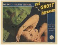 4w195 GHOST BREAKERS LC '40 incredible super close up of monster over terrified Paulette Goddard!