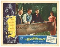 4w204 HAUNTED PALACE LC #3 '63 Vincent Price, Lon Chaney & Debra Paget by coffin, Edgar Allan Poe