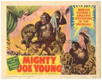 4w252 MIGHTY JOE YOUNG LC #2 '49 1st Ray Harryhausen, Widhoff art of ape saving girl from lions!