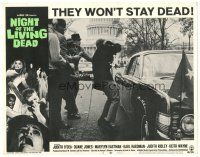 4w279 NIGHT OF THE LIVING DEAD LC #3 '68 George Romero zombie classic, Washington reporters!