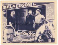 4w289 PHANTOM SHIP LC '36 Bela Dracula Lugosi in border art, The Mystery of the Marie Celeste!