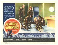 4w290 PLANET OF THE VAMPIRES LC #1 '65 Mario Bava, Barry Sullivan & 4 astronauts in cool suits!