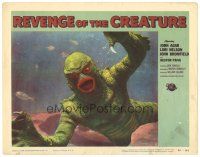4w301 REVENGE OF THE CREATURE LC #8 '55 best incredible super close up of the monster underwater!