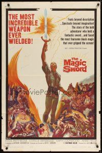 4w655 MAGIC SWORD 1sh '61 Basil Rathbone wields the most incredible weapon ever!