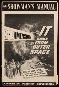4w814 IT CAME FROM OUTER SPACE pressbook '53 Jack Arnold classic 3-D sci-fi, cool images!