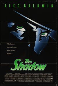 4w725 SHADOW 1sh '94 Alec Baldwin knows what evil lurks in the hearts of men!