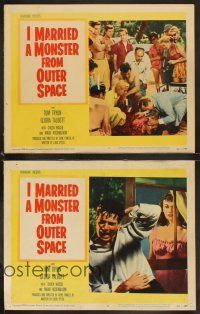 4w460 I MARRIED A MONSTER FROM OUTER SPACE 4 LCs '58 Gloria Talbott, Tom Tryon, sci-fi horror!!