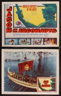 4w393 JASON & THE ARGONAUTS 8 LCs '63 special fx by Ray Harryhausen, great fantasy images!