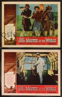 4w402 MASTER OF THE WORLD 8 LCs '61 Jules Verne, Vincent Price, Charles Bronson, great images!