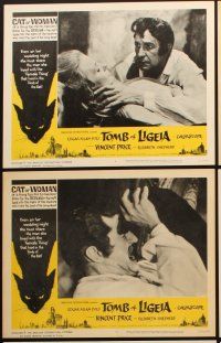 4w446 TOMB OF LIGEIA 6 LCs '65 Vincent Price, Roger Corman, from Edgar Allan Poe!