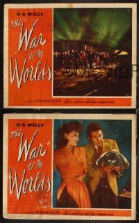 4w425 WAR OF THE WORLDS 8 LCs '53 H.G. Wells classic produced by George Pal, cool images!