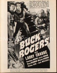 4w793 BUCK ROGERS pressbook R40s Buster Crabbe, classic Universal sci-fi serial!