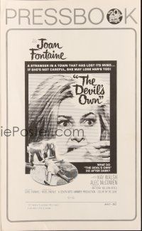 4w801 DEVIL'S OWN pressbook '66 Hammer, Joan Fontaine, what does it do to the unsuspecting?