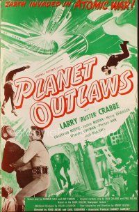 4w827 PLANET OUTLAWS pressbook '53 Buck Rogers serial repackaged as a feature with new footage!
