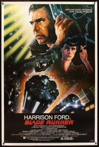 4x092 BLADE RUNNER 40x60 '82 Ridley Scott sci-fi classic, art of Harrison Ford by John Alvin!