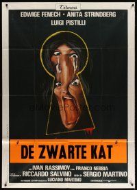4x194 YOUR VICE IS A LOCKED ROOM & ONLY I HAVE THE KEY Italian 1p '72 wild keyhole artwork!