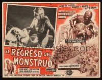 4x143 REVENGE OF THE CREATURE Mexican LC '55 great image of the monster grabbing terrified girl!