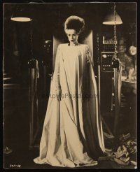 4x278 BRIDE OF FRANKENSTEIN 8x10 postcard '70s cool full-length close up of Elsa Lanchester in lab!