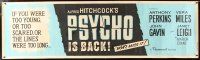 4x103 PSYCHO paper banner R65 Hitchcock, if you were too young, scared, or lines were too long!