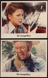 4x407 SAVAGE BEES 7 color 8x10 stills '76 gruesome images of swarms of bees attacking people!