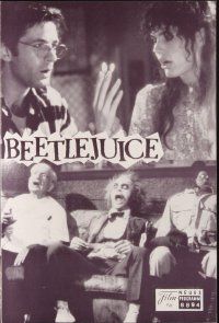 4x243 BEETLEJUICE Austrian program '88 Tim Burton, Michael Keaton, Alec Baldwin, different!