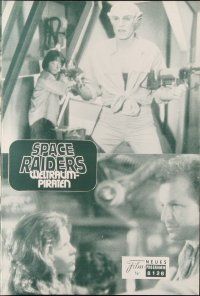 4x263 SPACE RAIDERS Austrian program '84 Roger Corman, great different alien images!
