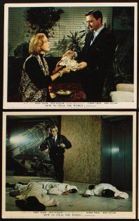4x392 HOW TO STEAL THE WORLD 8 color English FOH LCs '68 Robert Vaughn is The Man from UNCLE!