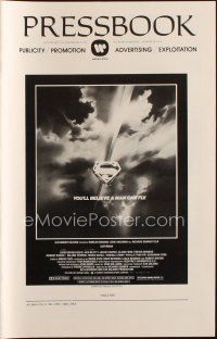 4x171 SUPERMAN pressbook '78 comic book hero Christopher Reeve, classic, Bob Peak art!